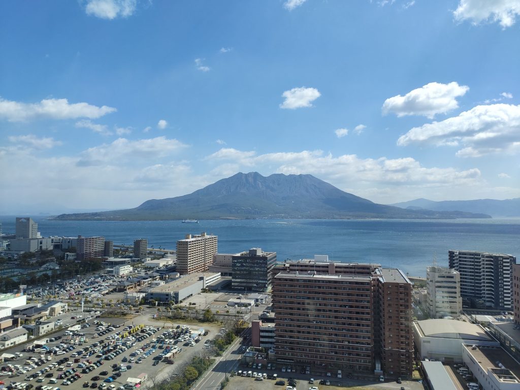 展望台正面桜島側の写真